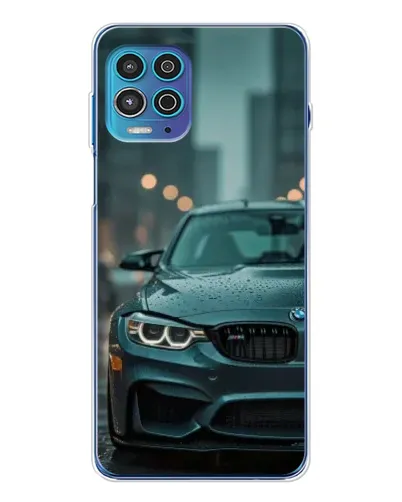 Чехол для Motorola MOTO G100 Pro с картинкой «BMW в огнях города»