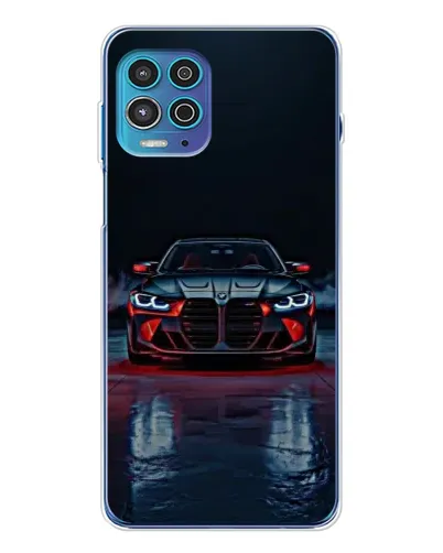 Чехол для Motorola MOTO G100 Pro с картинкой «BMW на мокрой дороге»
