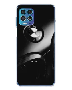 Чехол для Motorola MOTO G100 Pro с картинкой «Эмблема BMW — макро»