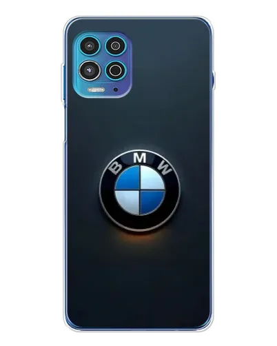 Чехол для Motorola MOTO G100 Pro с картинкой «Логотип BMW — минимализм»