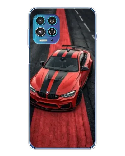 Чехол для Motorola MOTO G100 Pro с картинкой «BMW на красной дорожке»