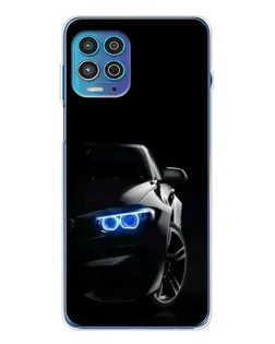 Чехол для Motorola MOTO G100 Pro с картинкой «BMW — ночной взгляд»