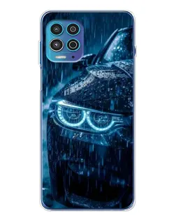 Чехол для Motorola MOTO G100 Pro с картинкой «BMW под дождем»