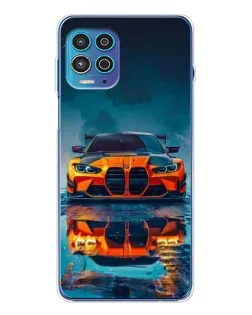 Чехол для Motorola MOTO G100 Pro с картинкой «BMW — золотая эмблема»