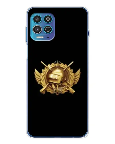 Чехол для Motorola MOTO G100 Pro с картинкой «PUBG — оранжевый градиент»
