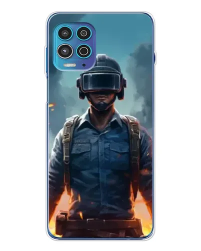 Чехол для Motorola MOTO G100 Pro с картинкой «PUBG — реалистичный герой»