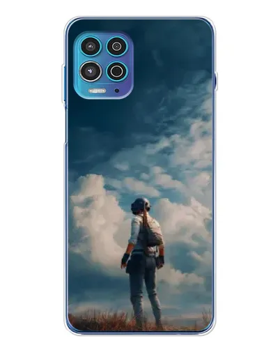 Чехол для Motorola MOTO G100 Pro с картинкой «Герой PUBG на скале»