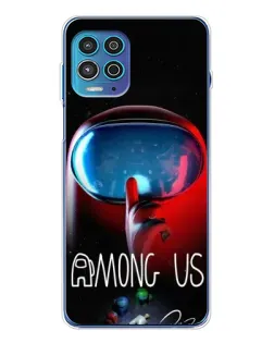 Чехол для Motorola MOTO G100 Pro с картинкой «Красный импостер — макро» Чехол для Motorola MOTO G100 Pro с картинкой «Красный импостер — макро»