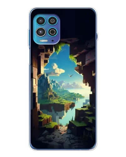 Чехол для Motorola MOTO G100 Pro с картинкой «Вид из пещеры»
