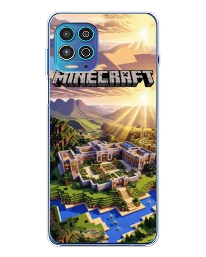 Чехол для Motorola MOTO G100 Pro с картинкой «Minecraft панорама»