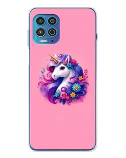 Чехол для Motorola MOTO G100 Pro с картинкой «Сказочный единорог»