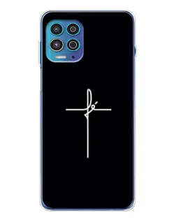 Чехол для Motorola MOTO G100 Pro с картинкой «Тонкий крест»