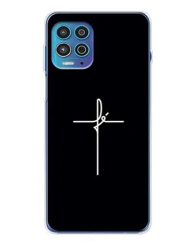 Чехол для Motorola MOTO G100 Pro с картинкой «Тонкий крест» Чехол для Motorola MOTO G100 Pro с картинкой «Тонкий крест»