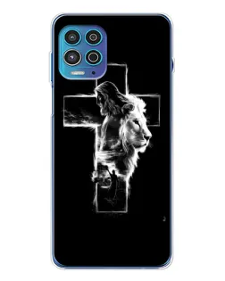 Чехол для Motorola MOTO G100 Pro с картинкой «Сияющий крест Jesus»