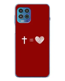 Чехол для Motorola MOTO G100 Pro с картинкой «Уравнение любви»