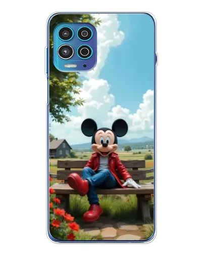 Чехол для Motorola MOTO G100 Pro с картинкой «Микки на скамейке» Чехол для Motorola MOTO G100 Pro с картинкой «Микки на скамейке»