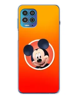 Чехол для Motorola MOTO G100 Pro с картинкой «Mickey в круге»