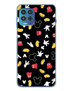 Чехол для Motorola MOTO G100 Pro с картинкой «Графический принт лапок»