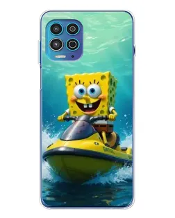 Чехол для Motorola MOTO G100 Pro с картинкой «Спанч Боб на гидроцикле» Чехол для Motorola MOTO G100 Pro с картинкой «Спанч Боб на гидроцикле»