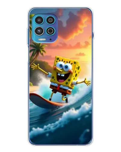 Чехол для Motorola MOTO G100 Pro с картинкой «Губка Боб серфингист» Чехол для Motorola MOTO G100 Pro с картинкой «Губка Боб серфингист»