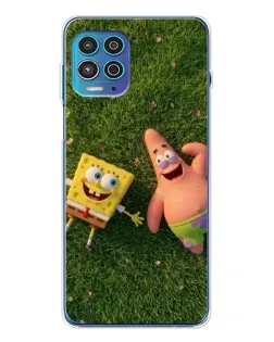 Чехол для Motorola MOTO G100 Pro с картинкой «Друзья на лужайке»