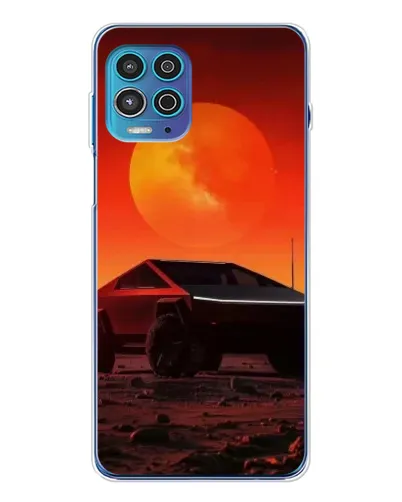 Чехол для Motorola MOTO G100 Pro с картинкой «Cybertruck на Марсе»