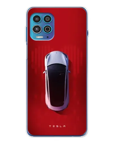 Чехол для Motorola MOTO G100 Pro с картинкой «Tesla Top View»