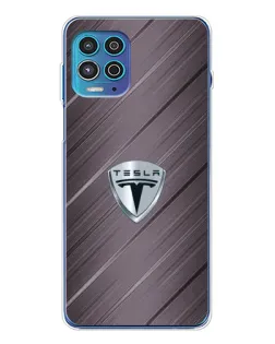 Чехол для Motorola MOTO G100 Pro с картинкой «Металлическая текстура Tesla» Чехол для Motorola MOTO G100 Pro с картинкой «Металлическая текстура Tesla»