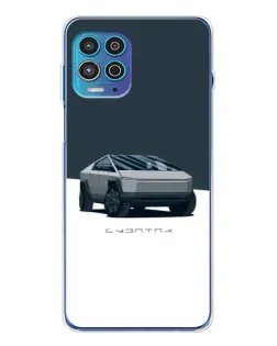 Чехол для Motorola MOTO G100 Pro с картинкой «Серебристый Cybertruck Tesla» Чехол для Motorola MOTO G100 Pro с картинкой «Серебристый Cybertruck Tesla»