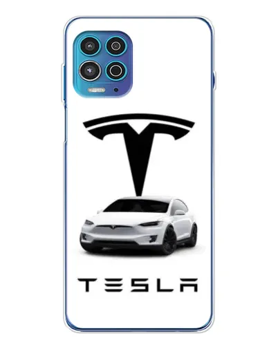 Чехол для Motorola MOTO G100 Pro с картинкой «Tesla White Style»