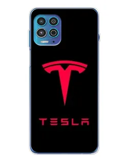 Чехол для Motorola MOTO G100 Pro с картинкой «Tesla Red Logo» Чехол для Motorola MOTO G100 Pro с картинкой «Tesla Red Logo»