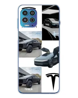 Чехол для Motorola MOTO G100 Pro с картинкой «Коллаж Cybertruck Tesla» Чехол для Motorola MOTO G100 Pro с картинкой «Коллаж Cybertruck Tesla»