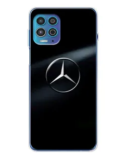 Чехол для Motorola MOTO G100 Pro с картинкой «Mercedes на металле»