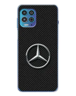 Чехол для Motorola MOTO G100 Pro с картинкой «Карбоновый Mercedes стиль»
