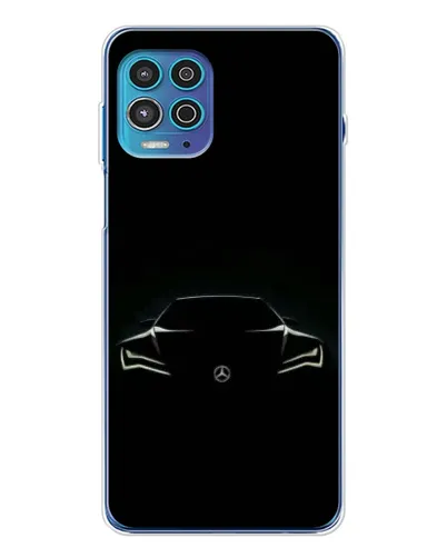 Чехол для Motorola MOTO G100 Pro с картинкой «Mercedes — силуэт авто» Чехол для Motorola MOTO G100 Pro с картинкой «Mercedes — силуэт авто»