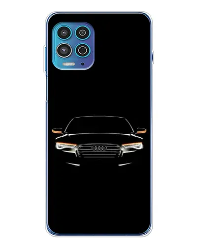 Чехол для Motorola MOTO G100 Pro с картинкой «Audi — ночной контур» Чехол для Motorola MOTO G100 Pro с картинкой «Audi — ночной контур»
