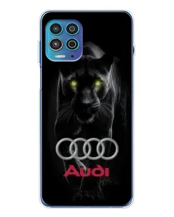 Чехол для Motorola MOTO G100 Pro с картинкой «Пантера и Audi» Чехол для Motorola MOTO G100 Pro с картинкой «Пантера и Audi»