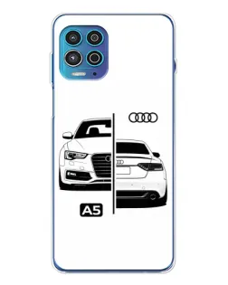Чехол для Motorola MOTO G100 Pro с картинкой «Audi — контрастный дизайн» Чехол для Motorola MOTO G100 Pro с картинкой «Audi — контрастный дизайн»