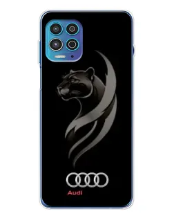 Чехол для Motorola MOTO G100 Pro с картинкой «Графика — пантера и Audi» Чехол для Motorola MOTO G100 Pro с картинкой «Графика — пантера и Audi»