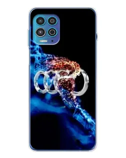 Чехол для Motorola MOTO G100 Pro с картинкой «Энергия лого Audi» Чехол для Motorola MOTO G100 Pro с картинкой «Энергия лого Audi»