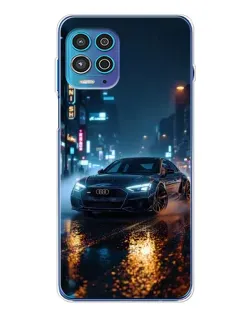 Чехол для Motorola MOTO G100 Pro с картинкой «Ночной город и Audi» Чехол для Motorola MOTO G100 Pro с картинкой «Ночной город и Audi»