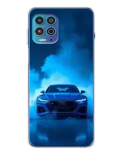 Чехол для Motorola MOTO G100 Pro с картинкой «Audi — голубая энергия» Чехол для Motorola MOTO G100 Pro с картинкой «Audi — голубая энергия»