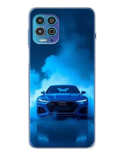 Чехол для Motorola MOTO G100 Pro с картинкой «Audi — голубая энергия» Чехол для Motorola MOTO G100 Pro с картинкой «Audi — голубая энергия»