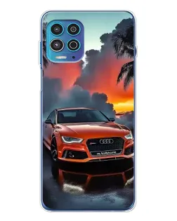 Чехол для Motorola MOTO G100 Pro с картинкой «Audi — закат» Чехол для Motorola MOTO G100 Pro с картинкой «Audi — закат»