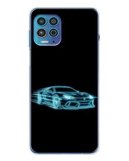 Чехол для Motorola MOTO G100 Pro с картинкой «Неоновый контур Lamborghini» Чехол для Motorola MOTO G100 Pro с картинкой «Неоновый контур Lamborghini»