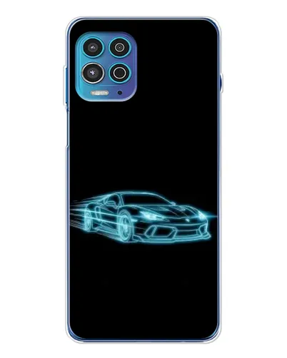 Чехол для Motorola MOTO G100 Pro с картинкой «Неоновый контур Lamborghini» Чехол для Motorola MOTO G100 Pro с картинкой «Неоновый контур Lamborghini»