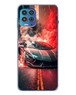 Чехол для Motorola MOTO G100 Pro с картинкой «Lamborghini красный дым» Чехол для Motorola MOTO G100 Pro с картинкой «Lamborghini красный дым»