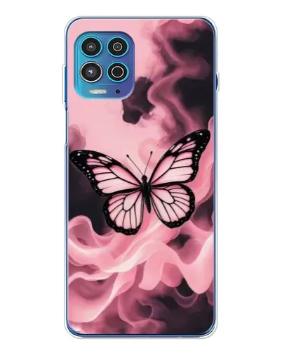 Чехол для Motorola MOTO G100 Pro с картинкой «Бабочка в дыму»
