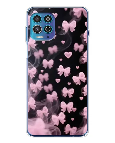 Чехол для Motorola MOTO G100 Pro с картинкой «Неоновое кружево»