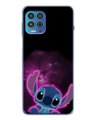 Чехол для Motorola MOTO G100 Pro с картинкой «Неоновый Stitch»